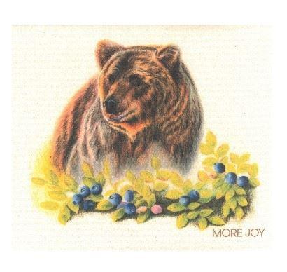 More Joy Schwammtuch_Blaubeerbär