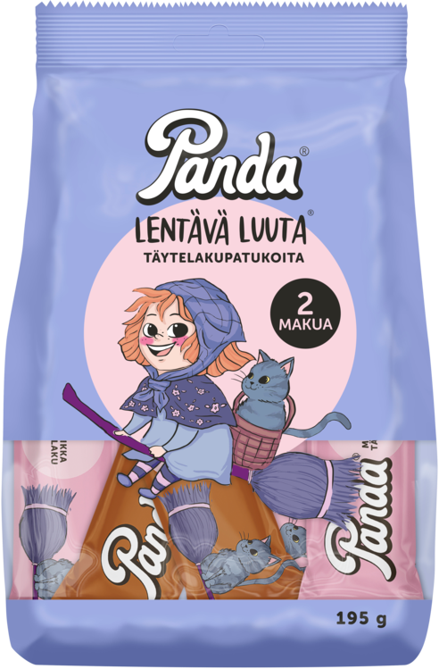 Panda-fliegender-besen-lakritz-stengeln-mit-schokoladen-und-erdbeer-füllung