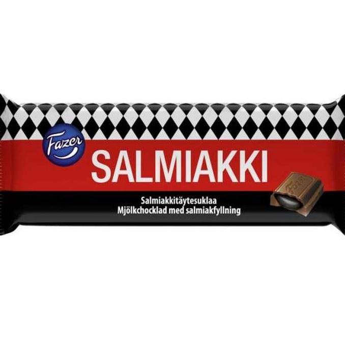 Fazer Schokolade mit Süssholz-Salmiak Füllung