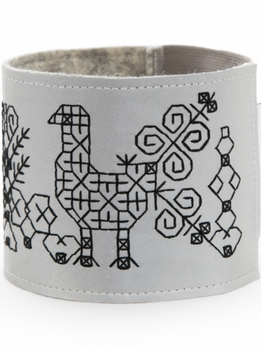 Kirjosilta-Armband-Reflektor-Käkönen-schwarz-8cm-1