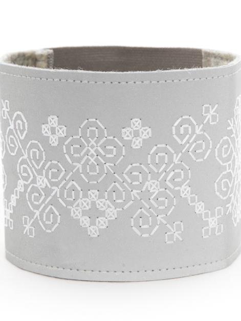 Kirjosilta_Reflektor_Armband_weiss_8cm