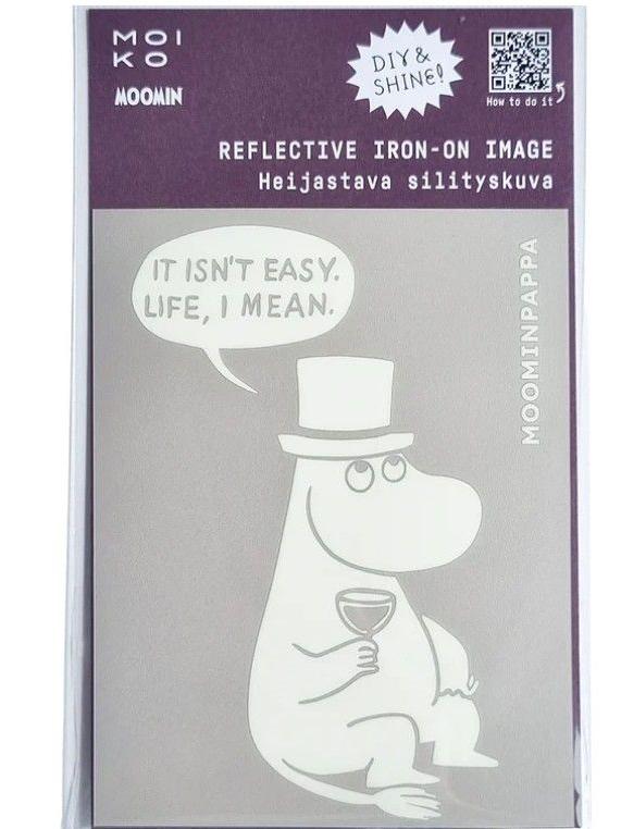 Moiko_reflektierendes_Mumin_Bügelbild_Muminpappa