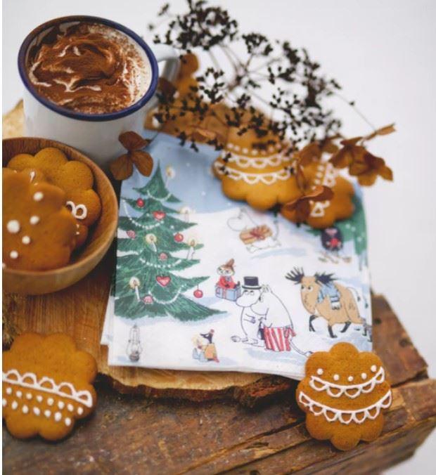Havi_Papierservietten_Mumin_winter_Wunderland_lifestyle_33x33cm