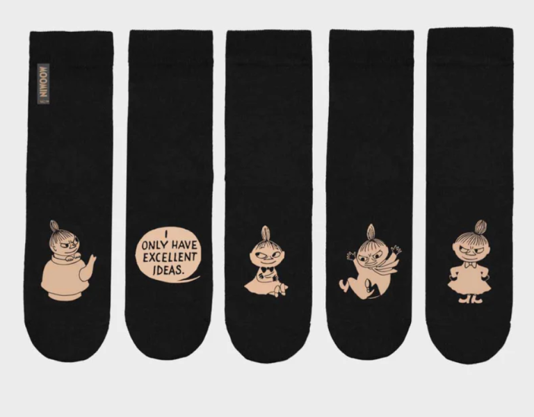 Kleine-My_Socken_schwarz-bronze