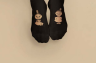 Kleine-My_Socken_schwarz-bronze_Lifestyle