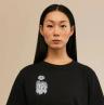 Moiko_x_Mumin_T-Shirt_Hattivatten_schwarz_vorne