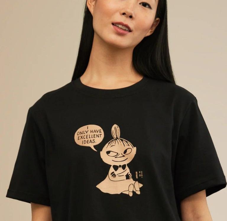 Moiko_x_Mumin_T-Shirt_Kleine-My_schwarz_Exellente-Ideen_2